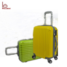 Shining White PC Trolley Suitcase Luggage Travel Bags